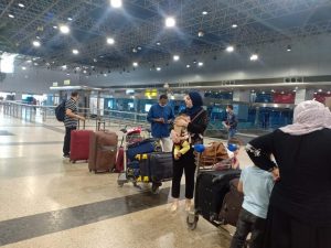 Accueil a l aeroport international du Caire