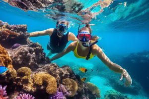 Snorkeling sur les recifs coralliens