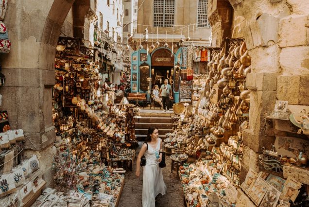 Boutiques d artisanat du bazar Khan el-Khalili