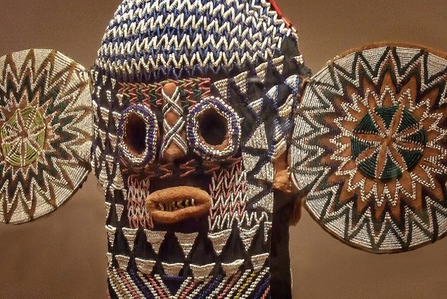 Masque éléphant bamiléké de Bandjoun, Cameroun