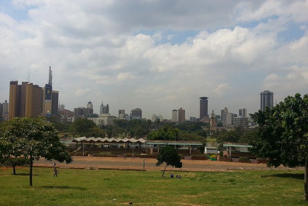 Ligne d'horizon et gratte-ciels de Nairobi