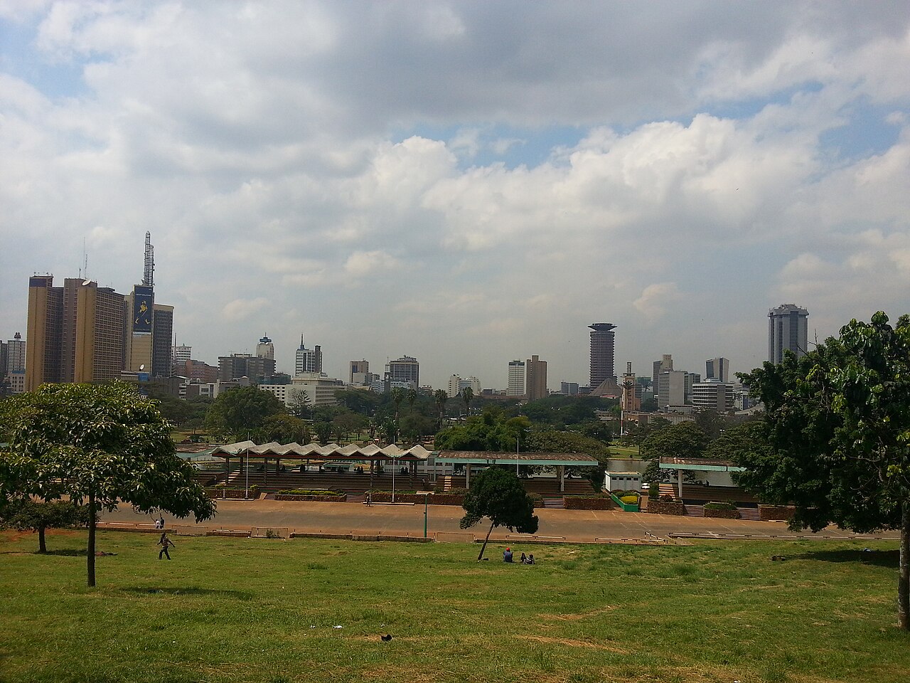 Ligne d horizon et gratte-ciels de Nairobi