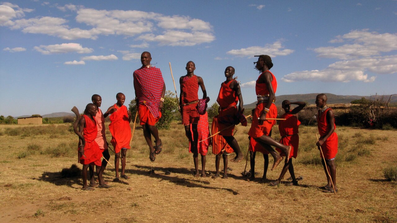 Danse maasai adumu, saut traditionnel des guerriers