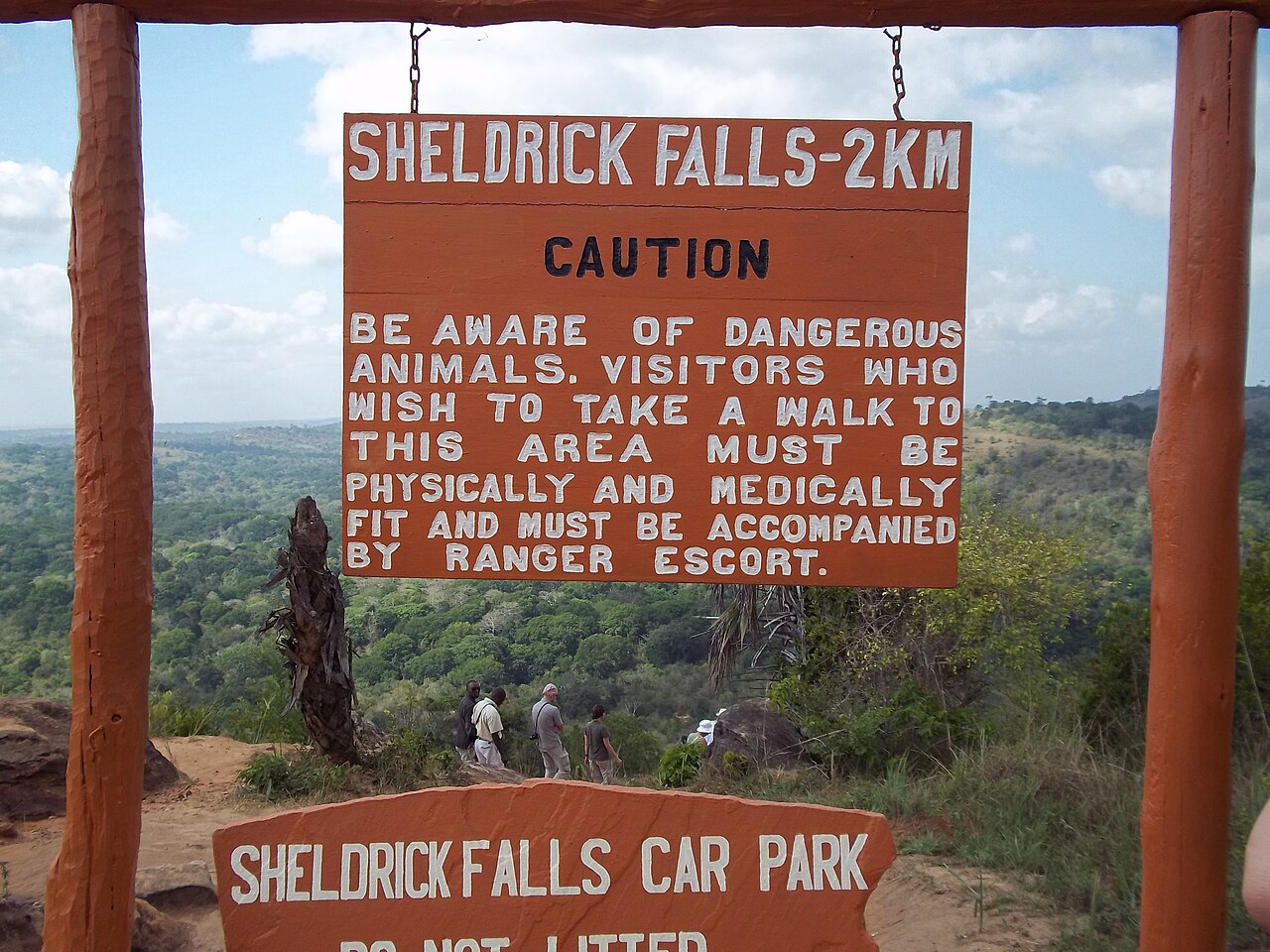 Cascade de Sheldrick Falls dans les Shimba Hills
