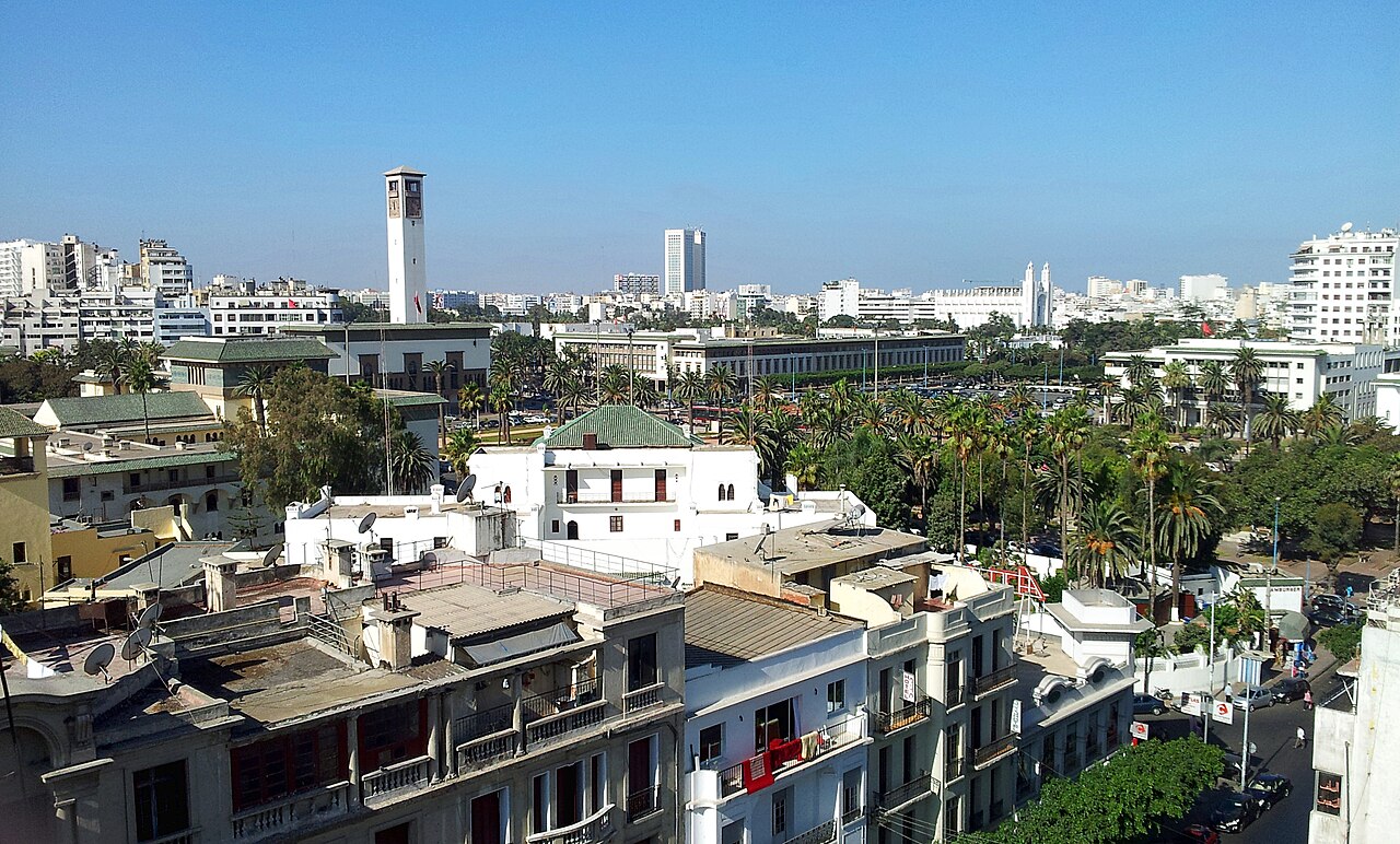 Vue generale du centre de Casablanca