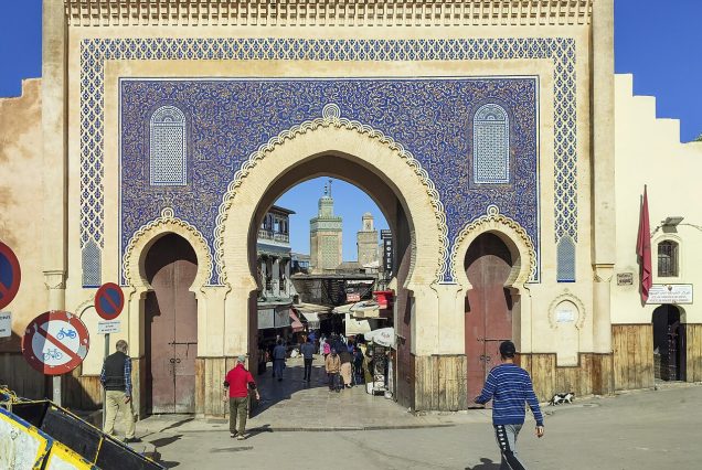 Bab Boujloud, la Porte Bleue de la médina de Fès