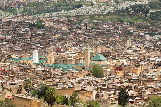 Vue panoramique sur les toits de la médina de Fès el-Bali