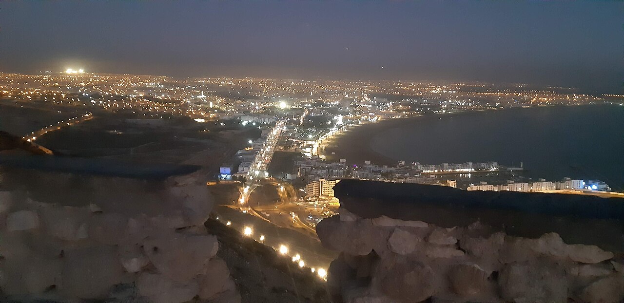 La corniche d Agadir vue depuis la kasbah
