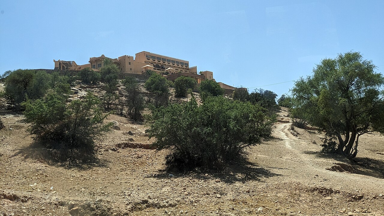 La kasbah de Tiout dominant la palmeraie