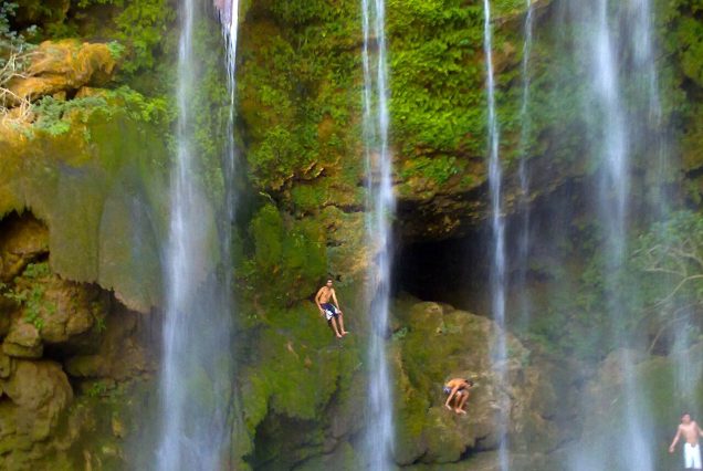 La grande cascade d'Akchour dans le parc national de Talassemtane