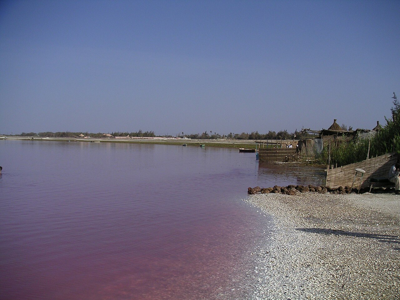 Le Lac Rose, lac Retba, au nord-est de Dakar
